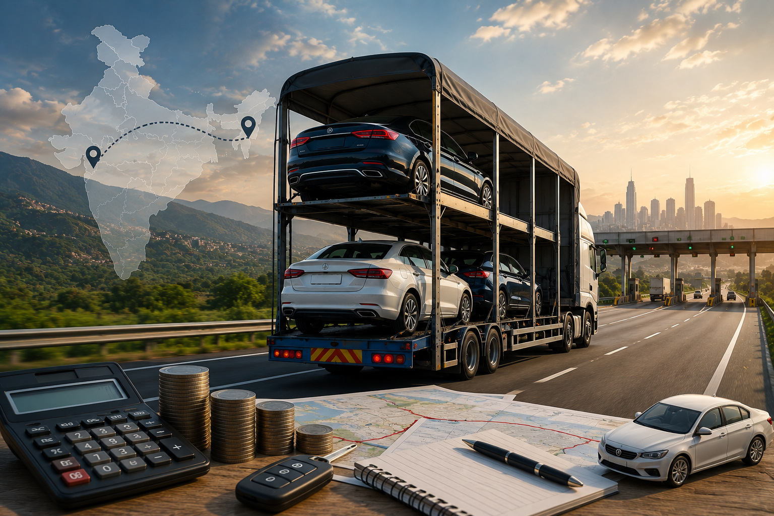 Cost of Transporting a Car to Another State in India